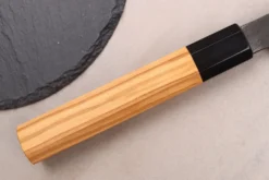 Couteau sujihiki 27cm japonais artisanal Hinoura Mutsumi Ajikataya Black Nashiji