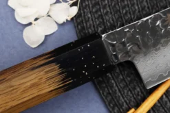 Couteau sujihiki 24cm japonais Sakai Takayuki Kashi Urushi VG10 damas
