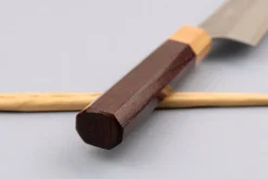 Couteau sujihiki japonais artisanal Yoshimi Kato AS Nashiji 27cm