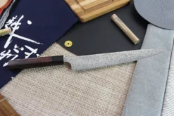 Couteau sujihiki japonais artisanal Masakage Kumo 27cm damas 63 couches