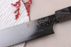 Couteau sujihiki kiritsuke japonais Kanetsugu Zuiun Kiwami revêtement DLC 24cm
