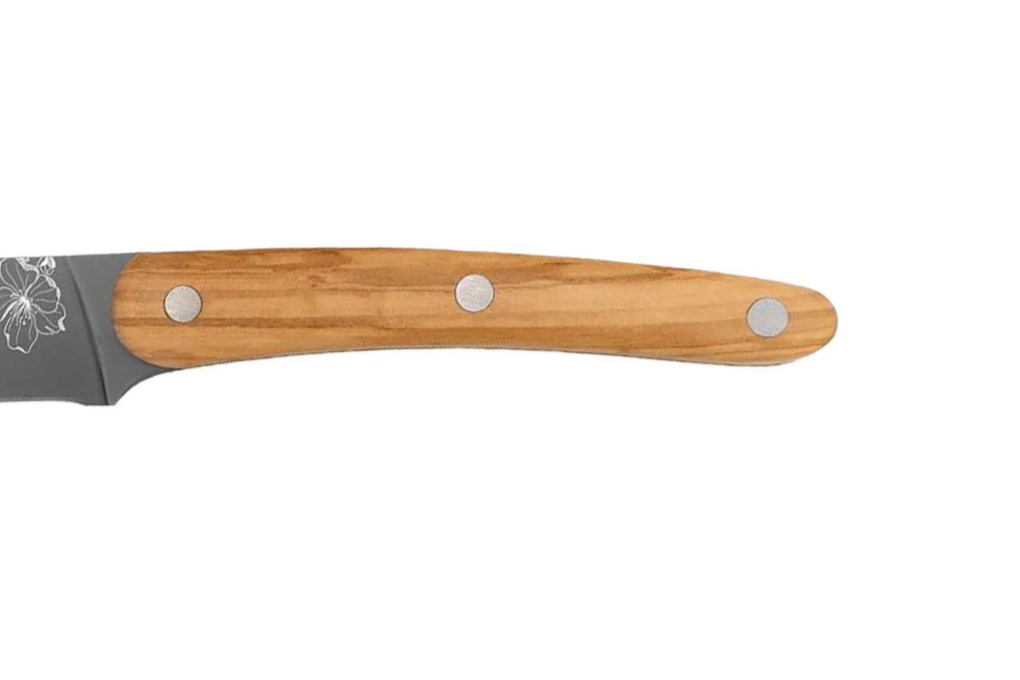 Couteau tranchelard Deejo Sakura 20cm manche en bois d'olivier