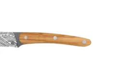 Couteau tranchelard Deejo Triskell 20cm manche en bois d'olivier
