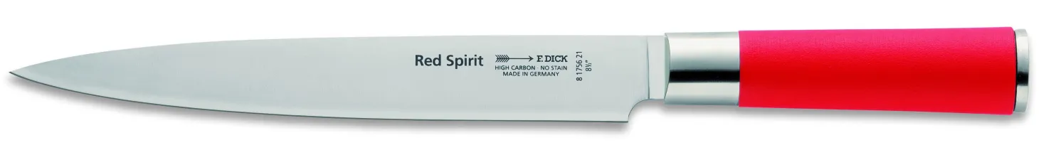 Couteau tranchelard DICK Red Spirit acier inoxydable 21cm manche rouge
