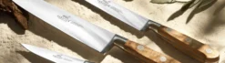 Couteau tranchelard SABATIER Provençao 100% forgé 20cm en olivier