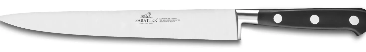 Couteau tranchelard SABATIER Idéal Inox 100% forgé lame 25cm