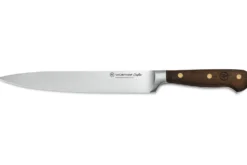Couteau tranchelard Wüsthof Crafter forgé 20cm en chêne fumé