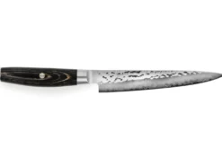 Couteau à trancher japonais Yaxell Ketu lame 15cm manche en Pakkawood