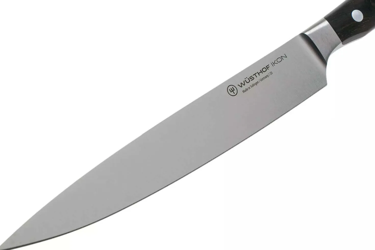 Couteau à trancher/universel Wüsthof Ikon forgé 16cm en bois de grenadille