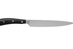 Couteau à trancher/universel Wüsthof Ikon forgé 16cm en bois de grenadille