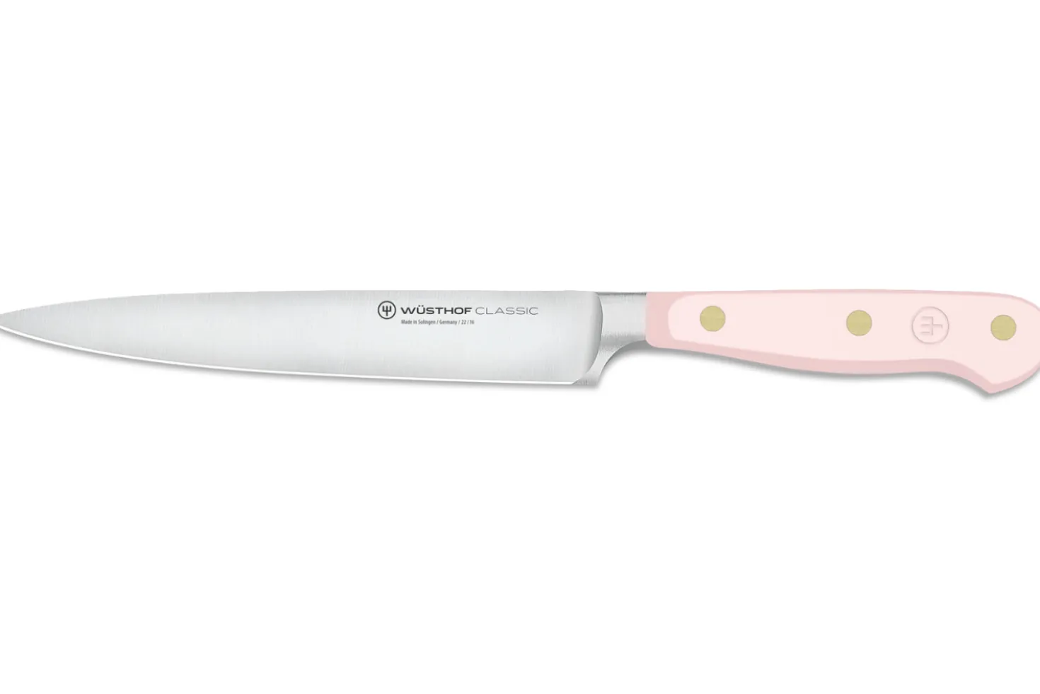 Couteau à trancher Wusthof Classic Colour Pink Himalayan Salt forgé lame 16cm