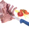 Couteau à tripes Dick Ergogrip lame courbée 15cm manche bleu