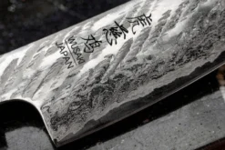 Couteau universel 13,5cm japonais artisanal Wusaki Kuronawa G3 damas