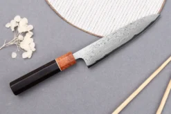 Couteau universel 15cm japonais artisanal Toshihiro Wakui Aogami 2 damas laminé