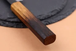 Couteau universel 13,5cm japonais artisanal Yuzo Black AS chêne brûlé