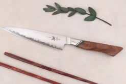 Couteau universel 13cm Ryda Knives A-30 San Maï et manche en noyer