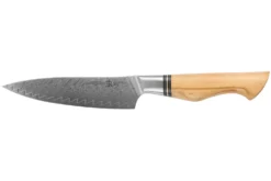 Couteau universel 13,5cm Ryda Knives ST650 Damas et manche en olivier