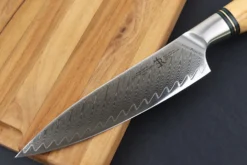 Couteau universel 13,5cm Ryda Knives ST650 Damas et manche en olivier