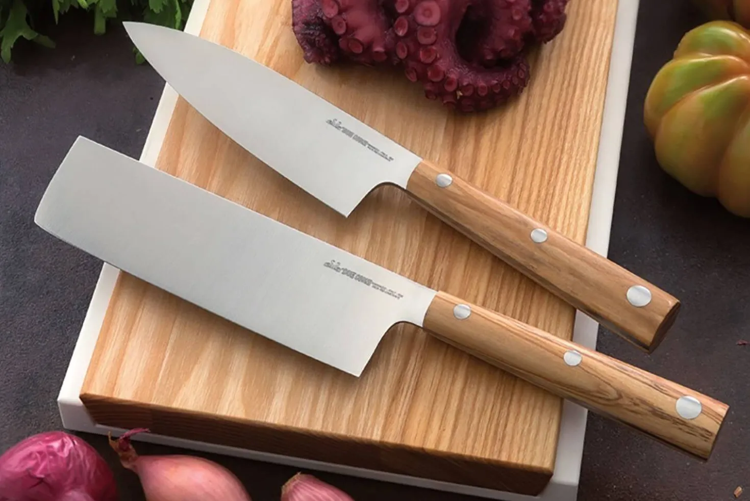 Couteau universel Due Cigni Hakucho 12.5cm manche olivier