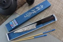 Couteau universel japonais artisanal Masakage Kumo 15cm damas 63 couches