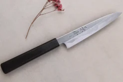 Couteau universel japonais artisanal Kagekiyo Yoshikazu Tanaka Damas Aogami 15cm