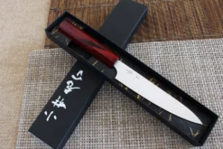 Couteau universel japonais artisanal Kei Kobayashi SG2 Heptagone 15cm