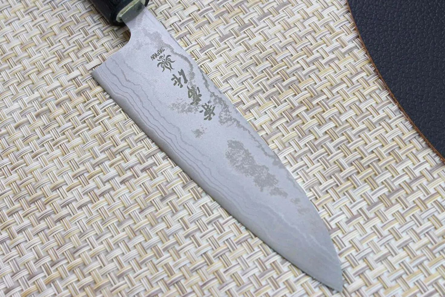 Couteau universel japonais Japan Kanetsune Blue Steel damas 13.5cm