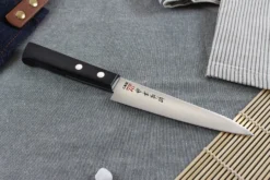 Couteau universel japonais Kanetsugu Rev 21 lame 13cm micro dentée
