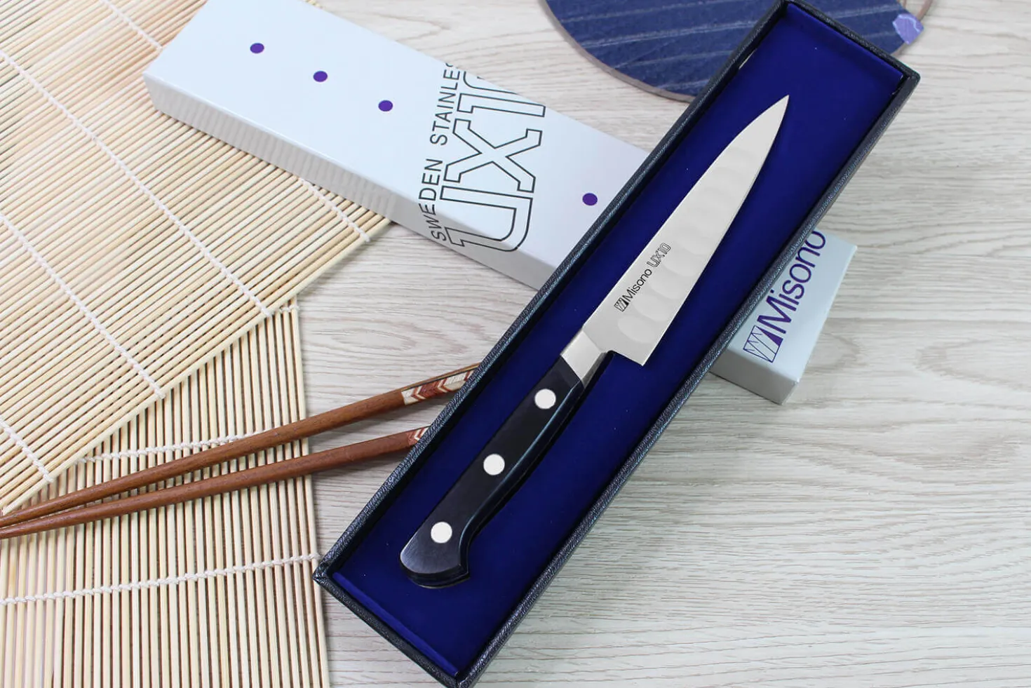 Couteau universel japonais Misono UX10 alvéolé 12cm