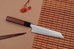 Couteau universel kiritsuke japonais artisanal Shibata Koutetsu R2 15cm