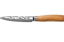 Couteau universel Wusaki Damas 10Cr 12cm manche en olivier