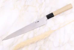 Couteau yanagiba 24cm japonais artisanal Sakai Kikumori Kikuzuki Rin