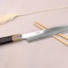 Couteau yanagiba 24cm japonais artisanal Hatsukokoro Yauji Yoshihiro Damas BS2
