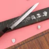 Couteau yanagiba 24cm japonais artisanal Hatsukokoro Shirasagi manche en wengé