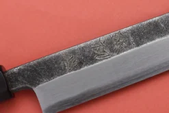 Couteau yanagiba 29cm japonais artisanal Hatsukokoro Shirasagi manche en ébène