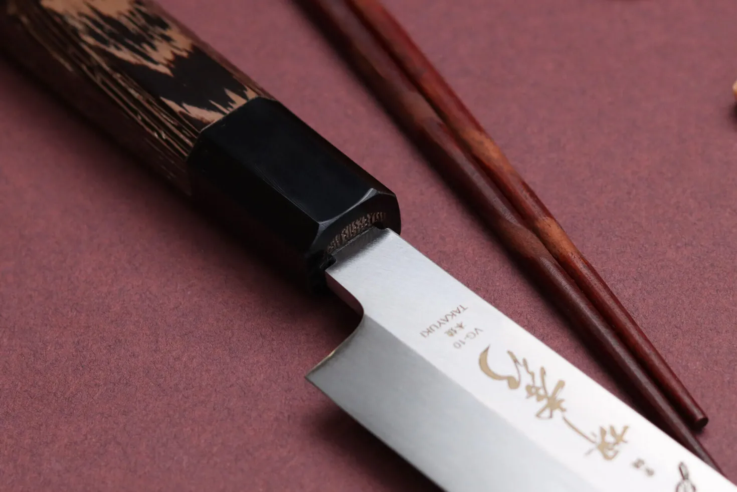Couteau yanagiba 27cm japonais artisanal Sakai Takayuki Honyaki Shoryu VG10
