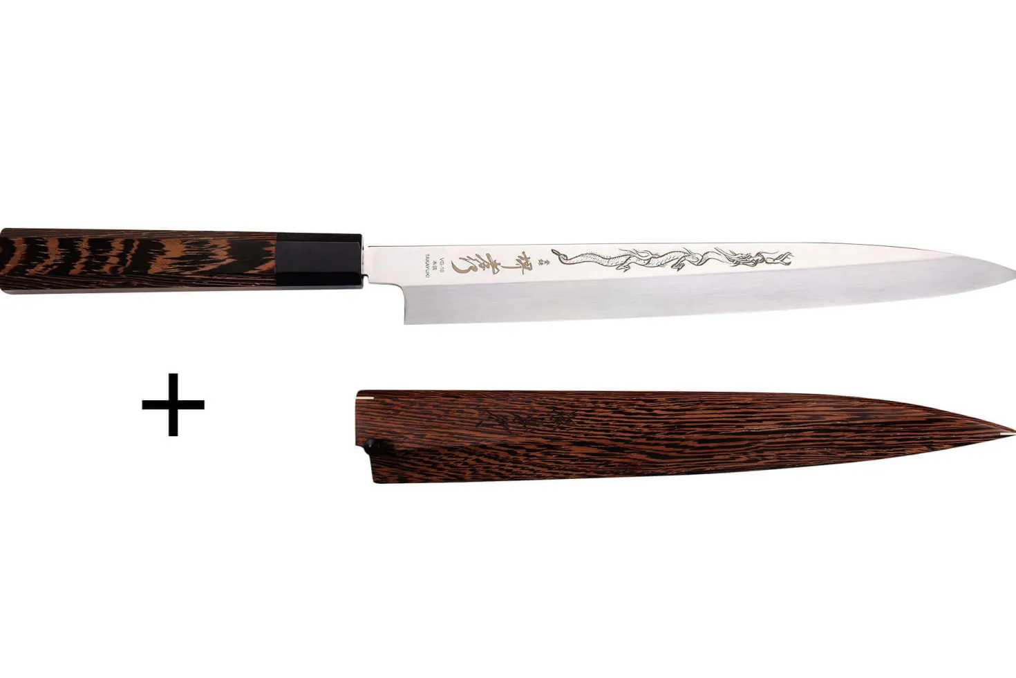 Couteau yanagiba 27cm japonais artisanal Sakai Takayuki Honyaki Shoryu VG10