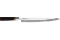 Couteau yanagiba 27cm Sayuto Ebène 7Cr manche en ébène