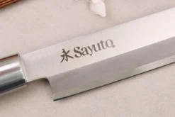 Couteau yanagiba 27cm Sayuto Ebène 7Cr manche en ébène