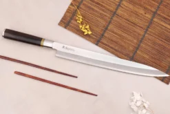 Couteau yanagiba 30cm Sayuto Ebène 7Cr manche en ébène