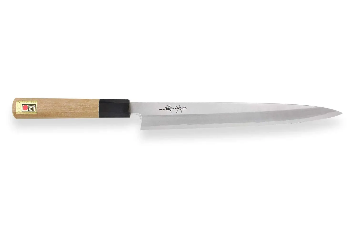 Couteau yanagiba japonais artisanal Kagekiyo Utage White Steel 2 24cm