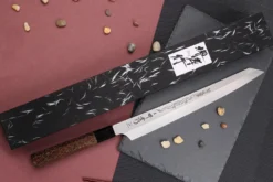 Couteau yanagiba kiritsuke 30cm japonais artisanal Sakai Takayuki Honyaki Shoryu VG10