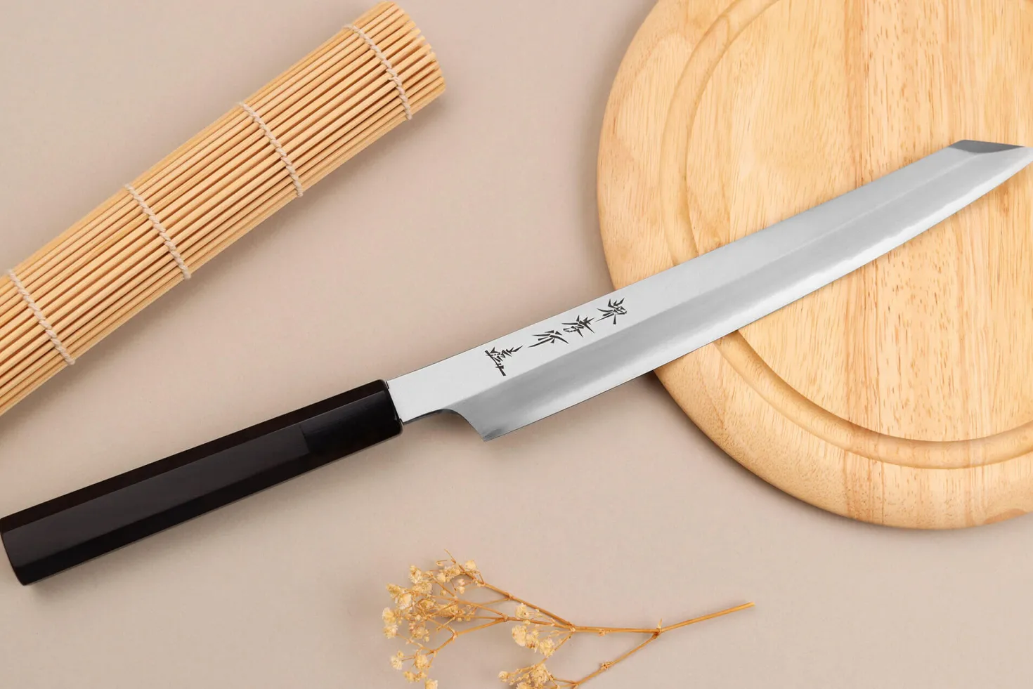 Couteau yanagiba kiritsuke 27cm japonais artisanal Sakai Takayuki Ginsankou