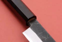 Couteau yanagiba kiritsuke 30cm japonais artisanal Hatsukokoro Shirasagi manche en ébène