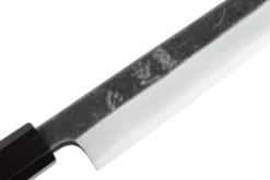 Couteau yanagiba kiritsuke 24cm japonais artisanal Hatsukokoro Shirasagi manche en wengé