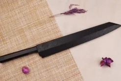Couteau yanagiba kiritsuke 30cm japonais artisanal Sakai Takayuki Seiryu damas