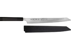 Couteau yanagiba kiritsuke 30cm japonais artisanal Sakai Takayuki Seiryu damas