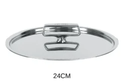 Couvercle Cristel Castel'Pro brillant en acier inoxydable 18/10
