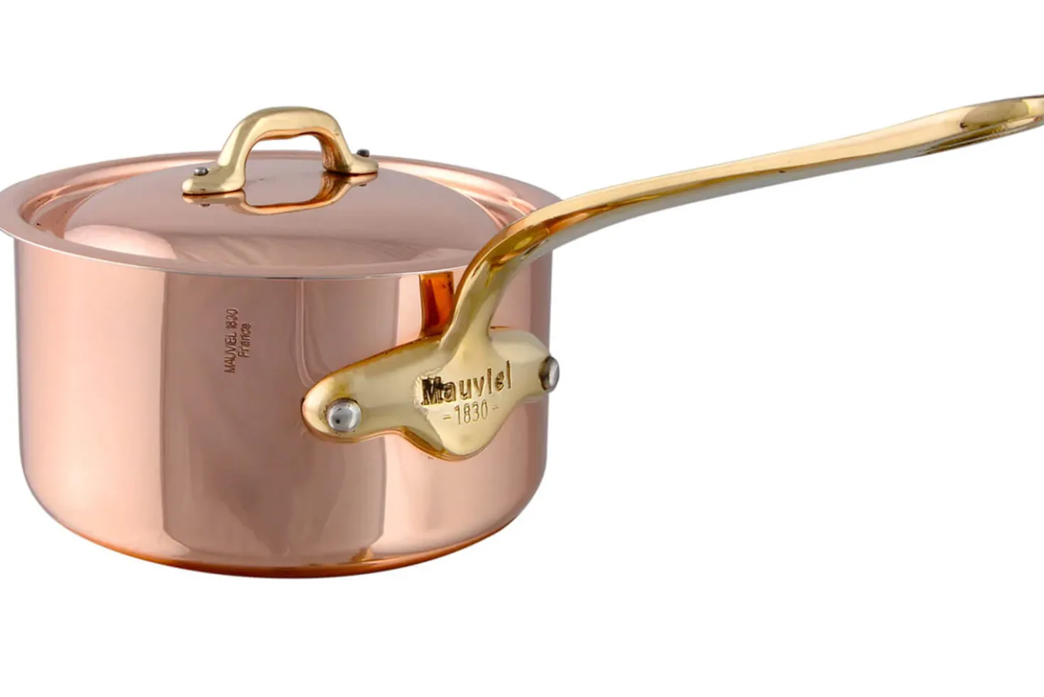 Couvercle en cuivre Mauviel M'Héritage 200B avec anse en bronze