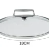Couvercle en verre bombé Cristel Castel'Pro anse fixe en inox